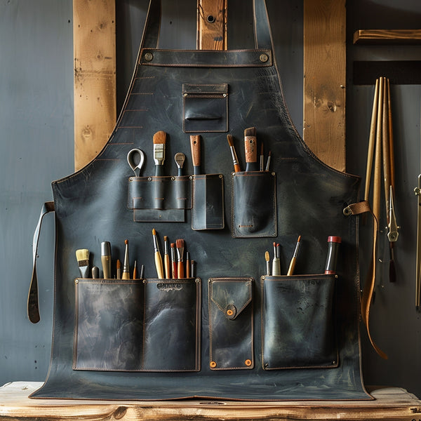 Farmers Full-Grain Leather Apron