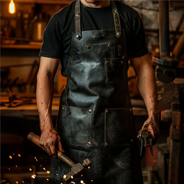 ForgeMaster Blacksmith Leather Apron