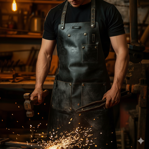 ForgeMaster Blacksmith Leather Apron