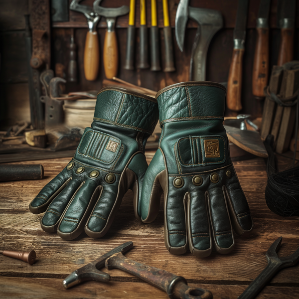GreenGrit Farmer Leather Gloves