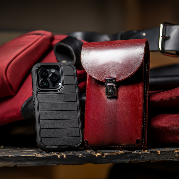 Handcrafted Leather Phone Holster – Premium Belt Clip Pouch
