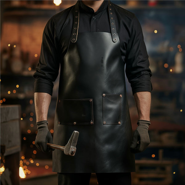 IronGuard Blacksmith Apron – Jet Black