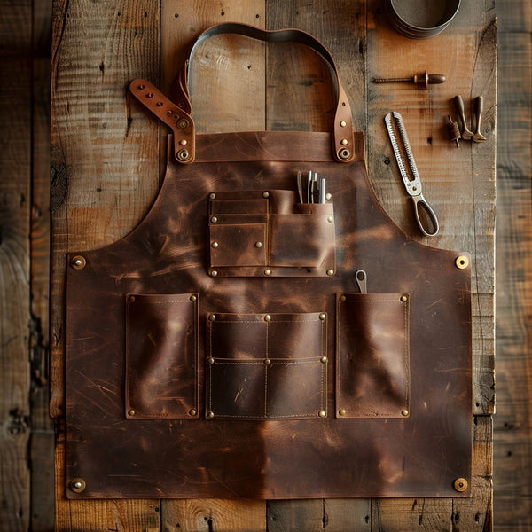 Leather Tool Vest Farmer Apron