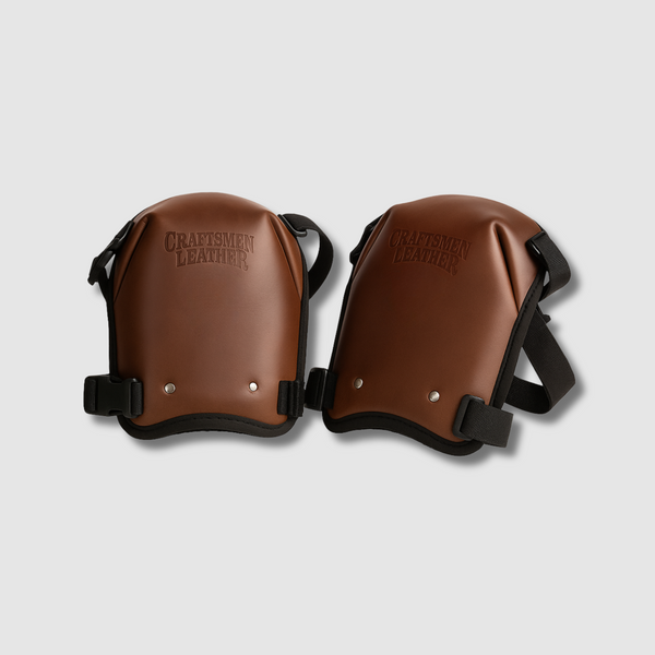 Craftsmen Leather Knee Pad – Adjustable No-Slip Work Protection