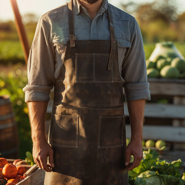 Premium Leather Farmer Apron